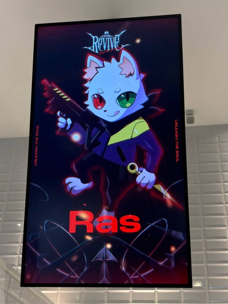 店内モニター②。（待ってたよ～Rasさん）