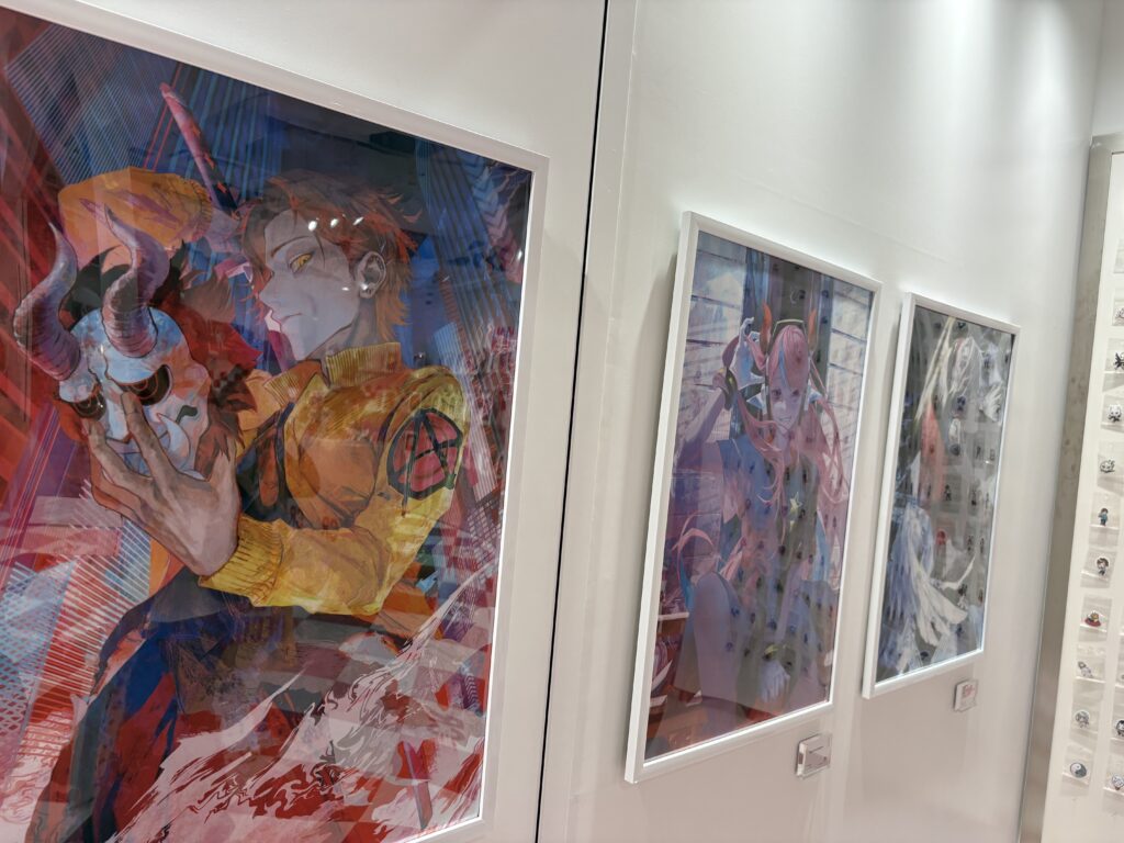 アートワークの展示。（CRはアートワークが豊かで素晴らしい）